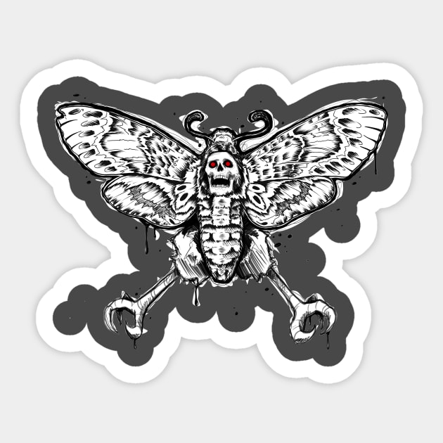 The Mothman Sticker by paintchips